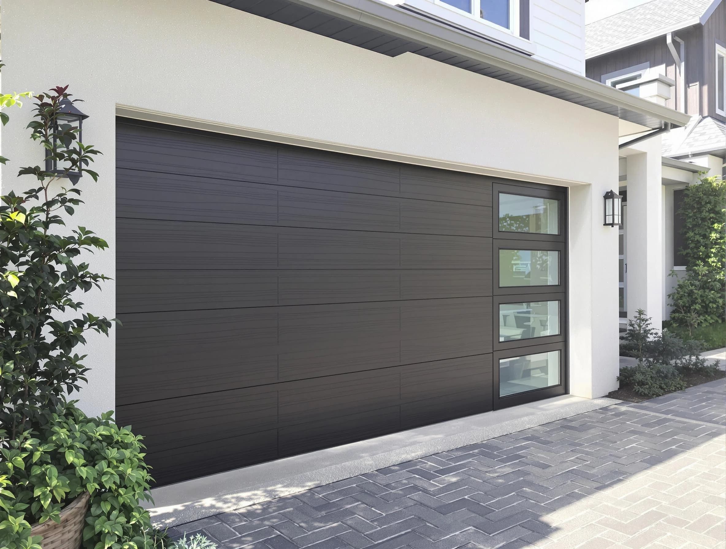 Custom garage door installation by Los Chaves Garage Door Repair in Los Chaves