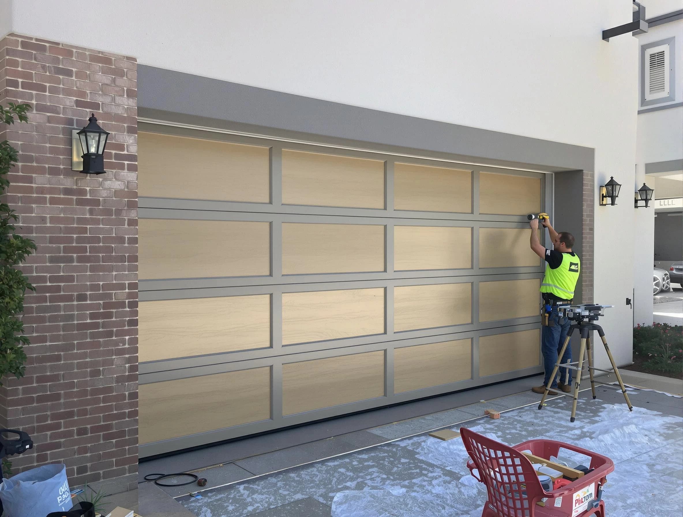 Garage door replacement service by Los Chaves Garage Door Repair in Los Chaves