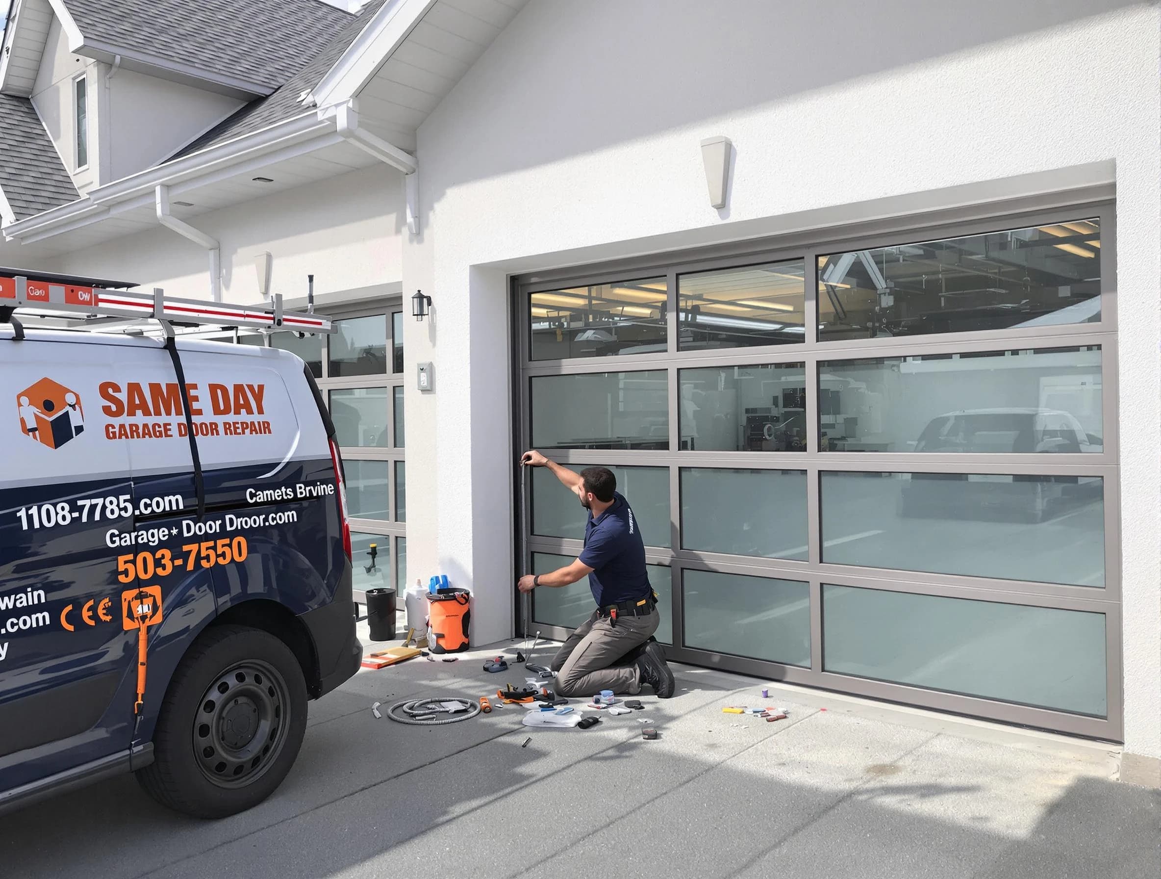 Same-day garage door repair service by Los Chaves Garage Door Repair in Los Chaves