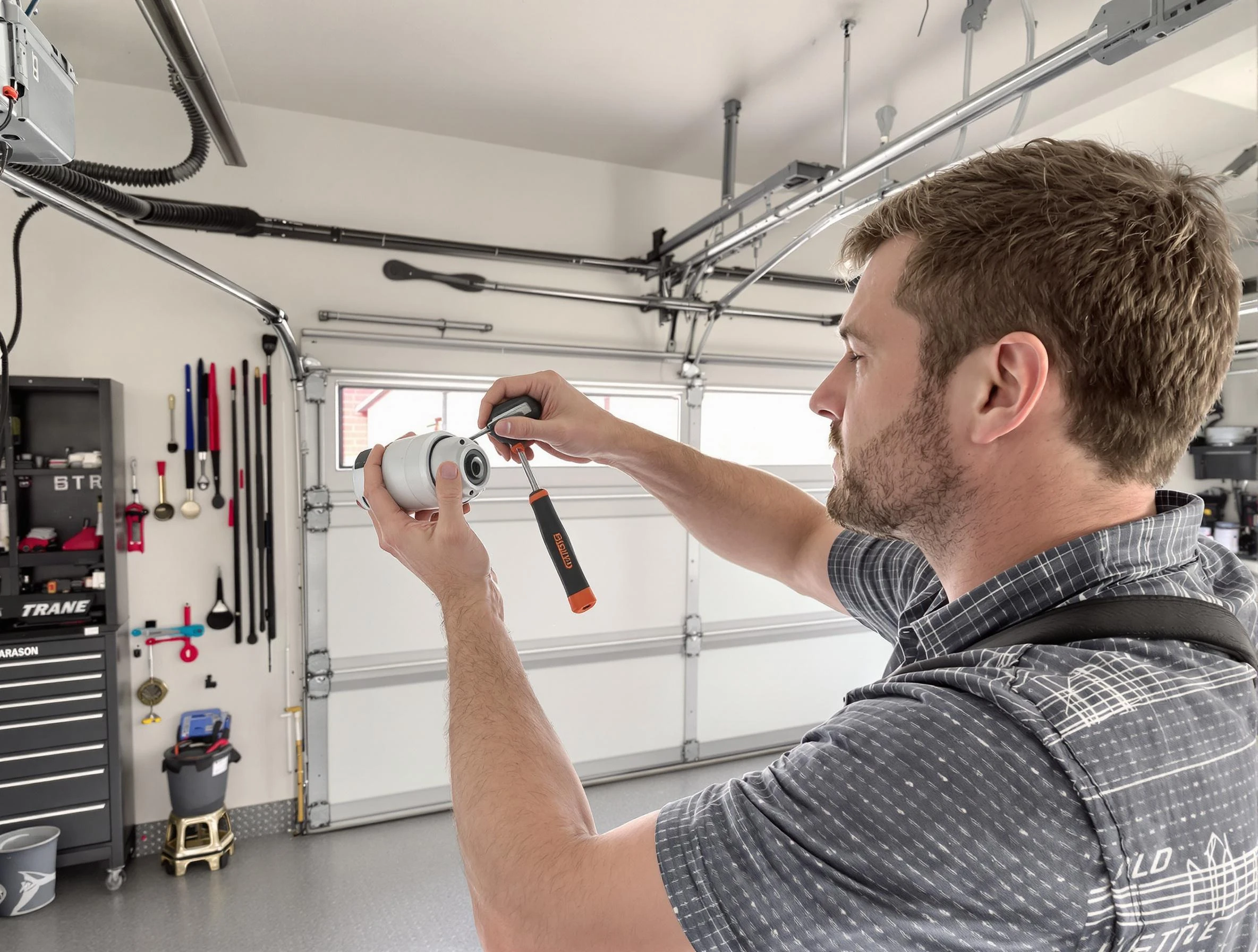 Garage door opener repair service by Los Chaves Garage Door Repair in Los Chaves