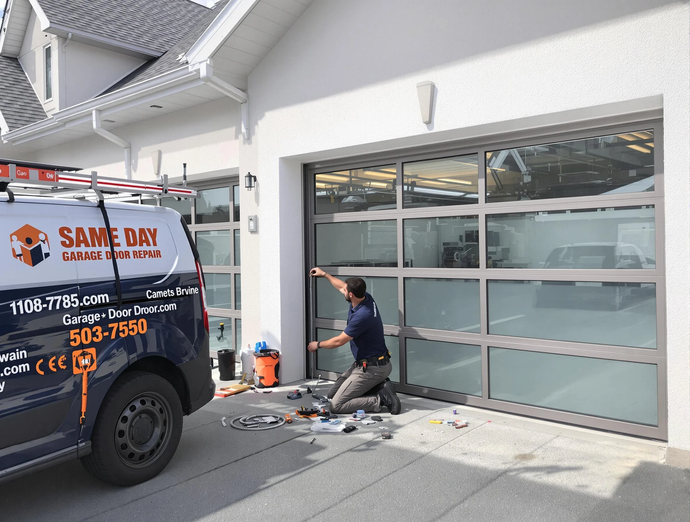 Same-day garage door repair service by Los Chaves Garage Door Repair in Los Chaves